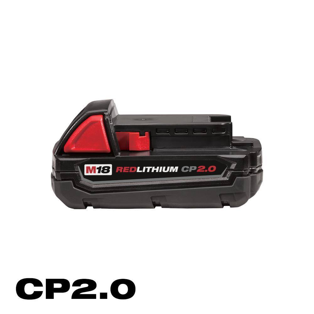 Milwaukee 48-11-1820 M18 18-Volt 2.0 Ah Lithium-Ion Compact Battery