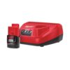 Milwaukee M12 12-Volt Lithium-Ion Compact Battery Pack 2.0Ah and Charger Starter Kit