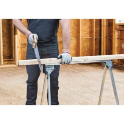 Stanley STST11154W11154 29 in. Folding Metal Sawhorse (2 Pack)