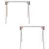 Stanley STST11154W11154 29 in. Folding Metal Sawhorse (2 Pack)