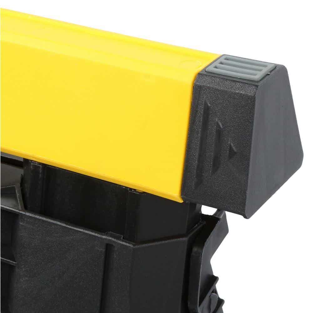 Stanley STST60626 32 in. H Plastic 2-Way Adjustable Folding Sawhorse (2 Pack)