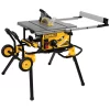 DEWALT DWE7491RS 15 Amp Corded 10 in. Job Site Table Saw with Rolling Stand