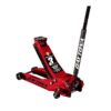 DAYTONA 3 Ton Low-Profile Superduty Floor Jack with RAPID PUMP, Candy Apple Metallic Red