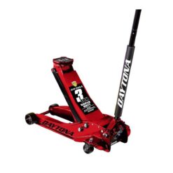 DAYTONA 3 Ton Low-Profile Superduty Floor Jack with RAPID PUMP, Candy Apple Metallic Red