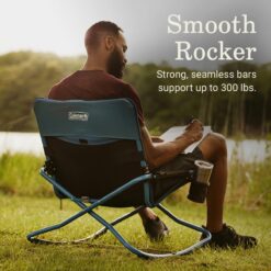 Coleman Cross Rocker Outdoor Rocking Chair, Ocean