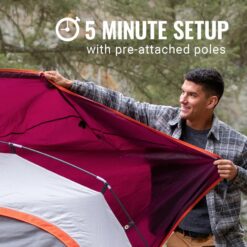 Coleman 6-Person Skydome Camping Tent, Blackberry