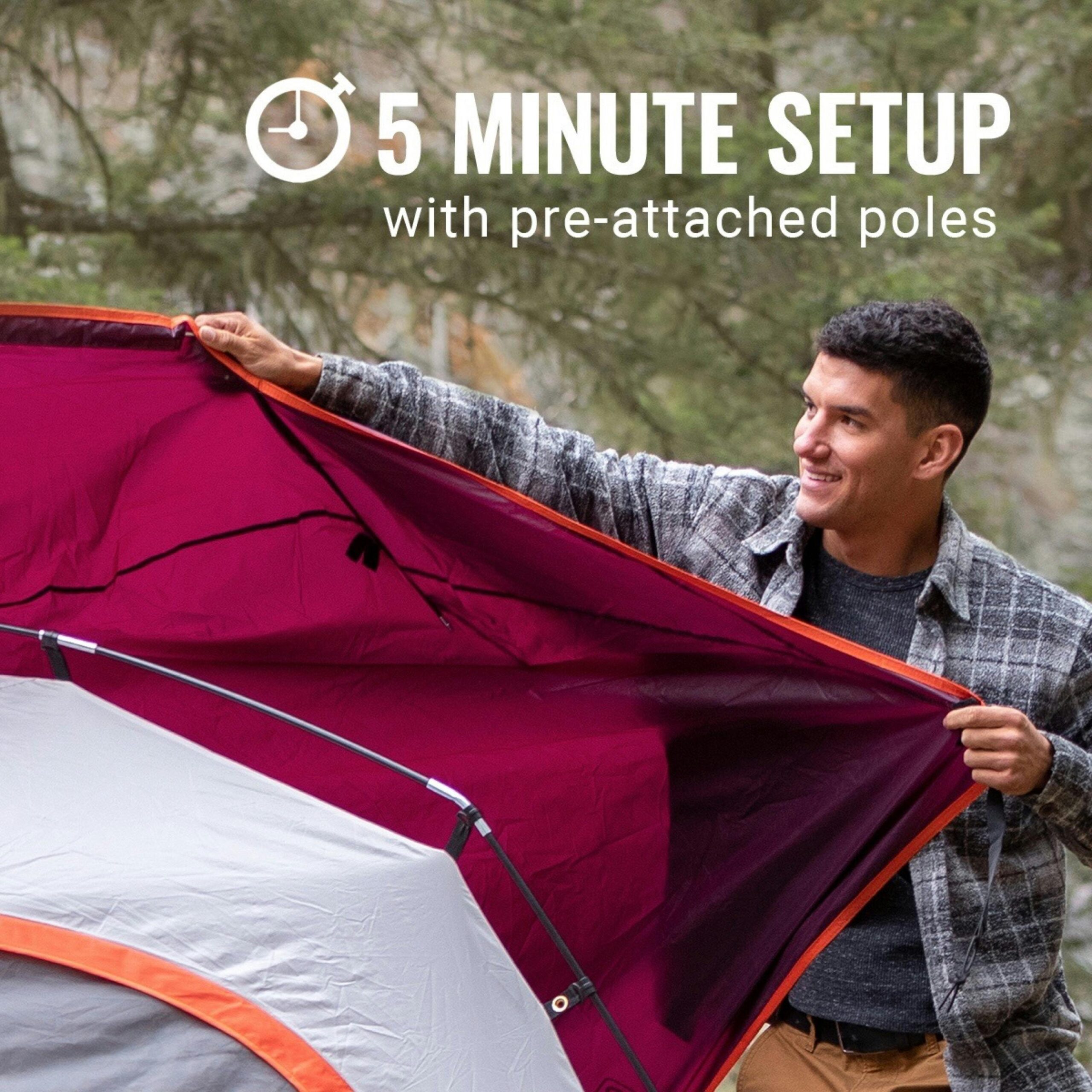 Coleman 6-Person Skydome Camping Tent, Blackberry