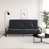 DHP Caden 8 Inch Futon Mattress with Tufted Cover and Recycled Polyester Fill, Full Size, Black