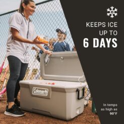 Coleman Classic Series 120-Quart Hard Cooler, Rock Grey