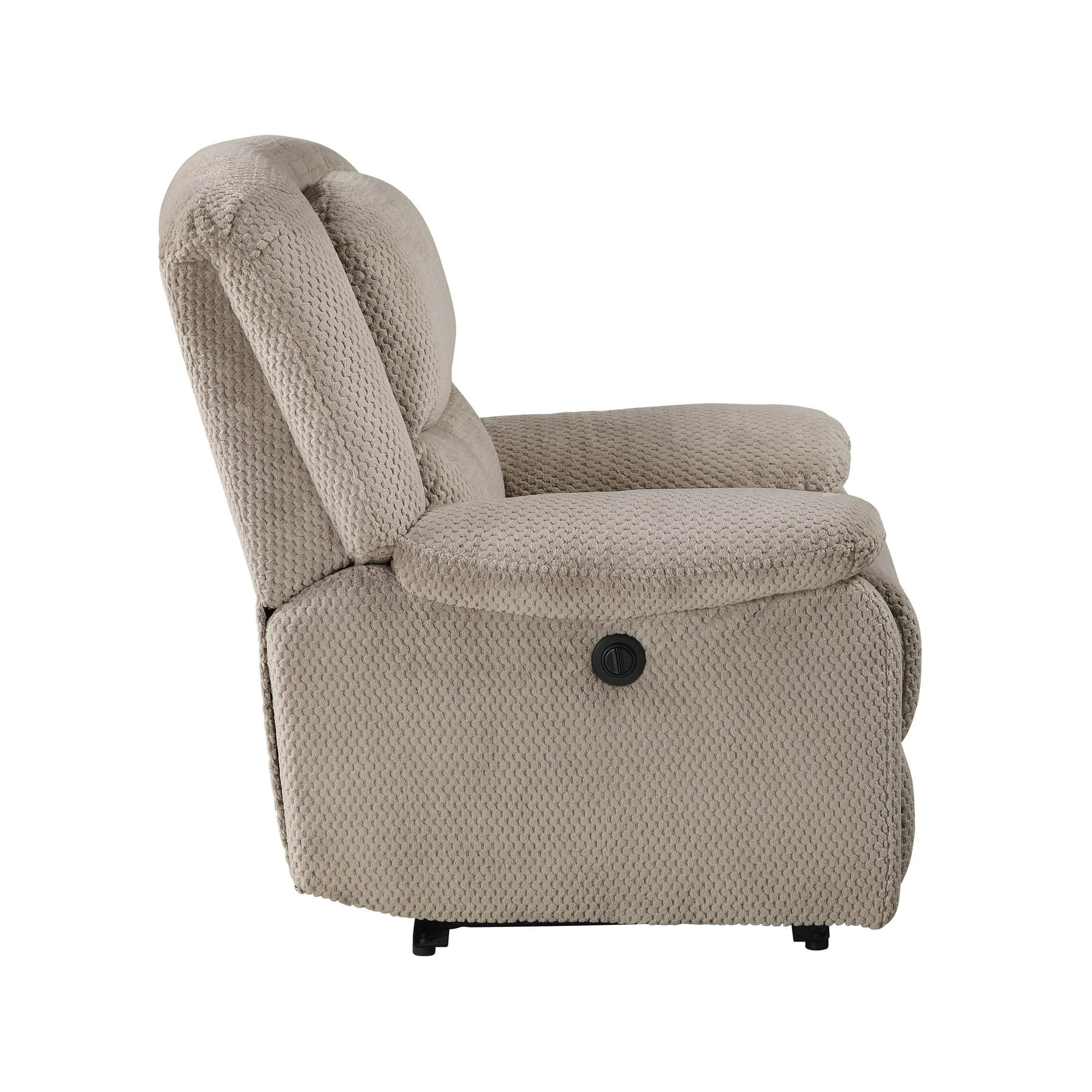 Serta Push-Button Power Recliner with Deep Body Cushions, Upholstered, Multiple Colors