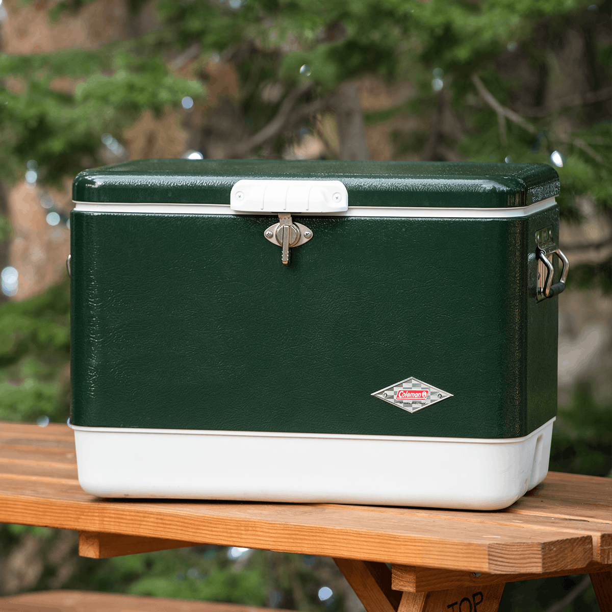 Coleman Vintage 54-Quart Steel Belted Cooler, Green