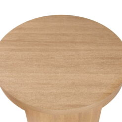 Beautiful Mod Round Coffee Table by Drew Barrymore, Warm Honey Finish