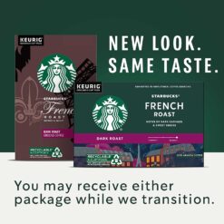 Alternative view of Starbucks K-Cup Coffee Pods Dark Roast Coffee French Roast Arabica 4 boxes (96 pods total)