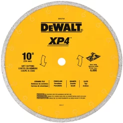 DEWALT 10-in 0 -Tooth Diamond Tile saw blade Individual