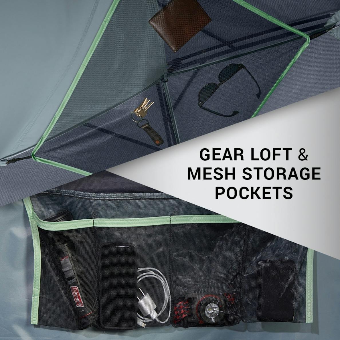 Coleman 6-Person Skydome Camping Tent, Blue Nights