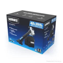 HART 40V Cordless Leaf Vacuum Kit, (1) 4.0Ah Lithium-Ion Battery