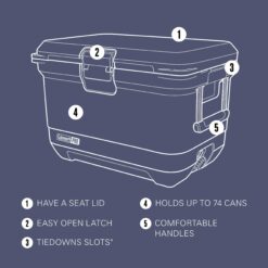 Coleman Pro 45-Quart Hard Cooler, Neptune