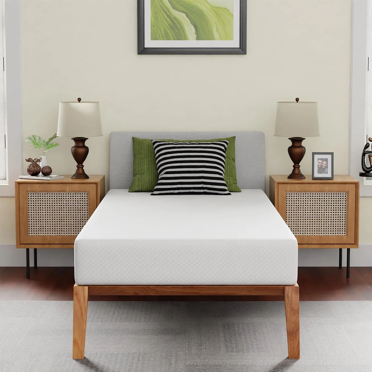FDW Memory Foam Mattress 8 inch Twin Size Gel Mattress for Cool Sleep Pressure Relief CertiPUR-US Certified