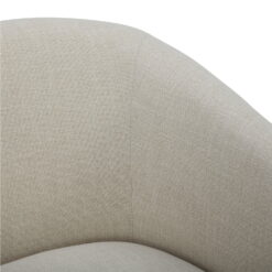 Better Homes & Gardens Bradford Wooden Base Modern Swivel Chair, Linen