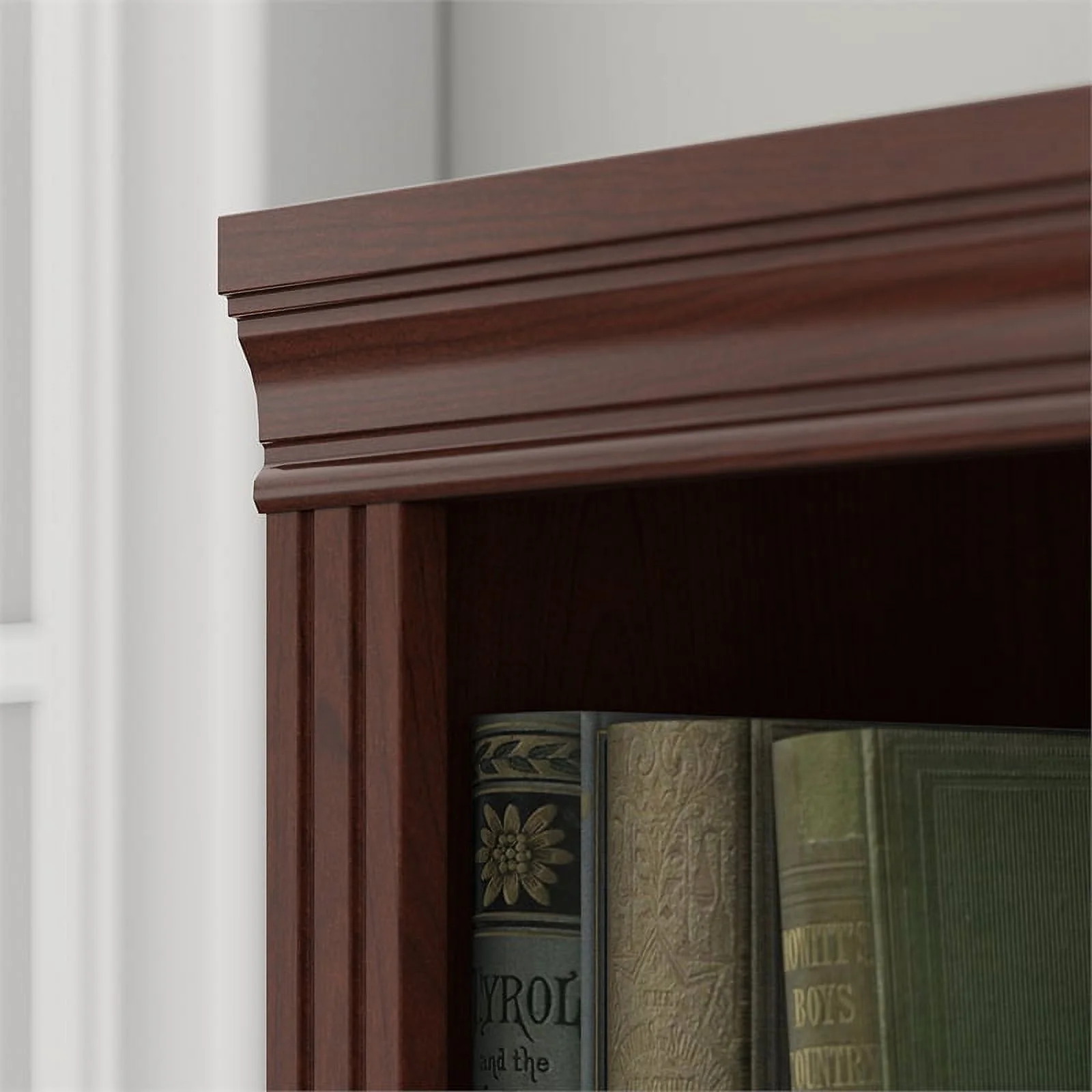 Bush Furniture Saratoga Bookcase - Harvest Cherry