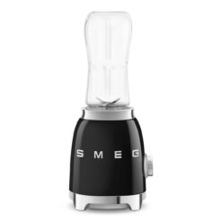 SMEG 50's Retro Style Personal Blender with Backlit Knob and Two 600 ML BPA Free bottles, Black