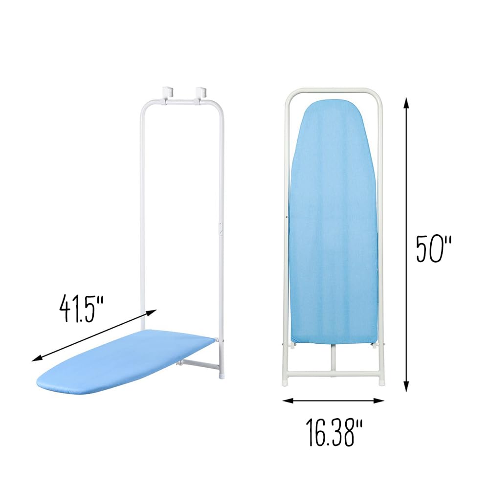 Honey-Can-Do Door Hanging Ironing Board 47" x 17",White