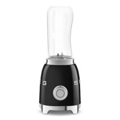 SMEG 50's Retro Style Personal Blender with Backlit Knob and Two 600 ML BPA Free bottles, Black