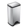 simplehuman 30 Liter, 7.9 Gallon Rectangular Step Trash Can, Brushed Stainless Steel