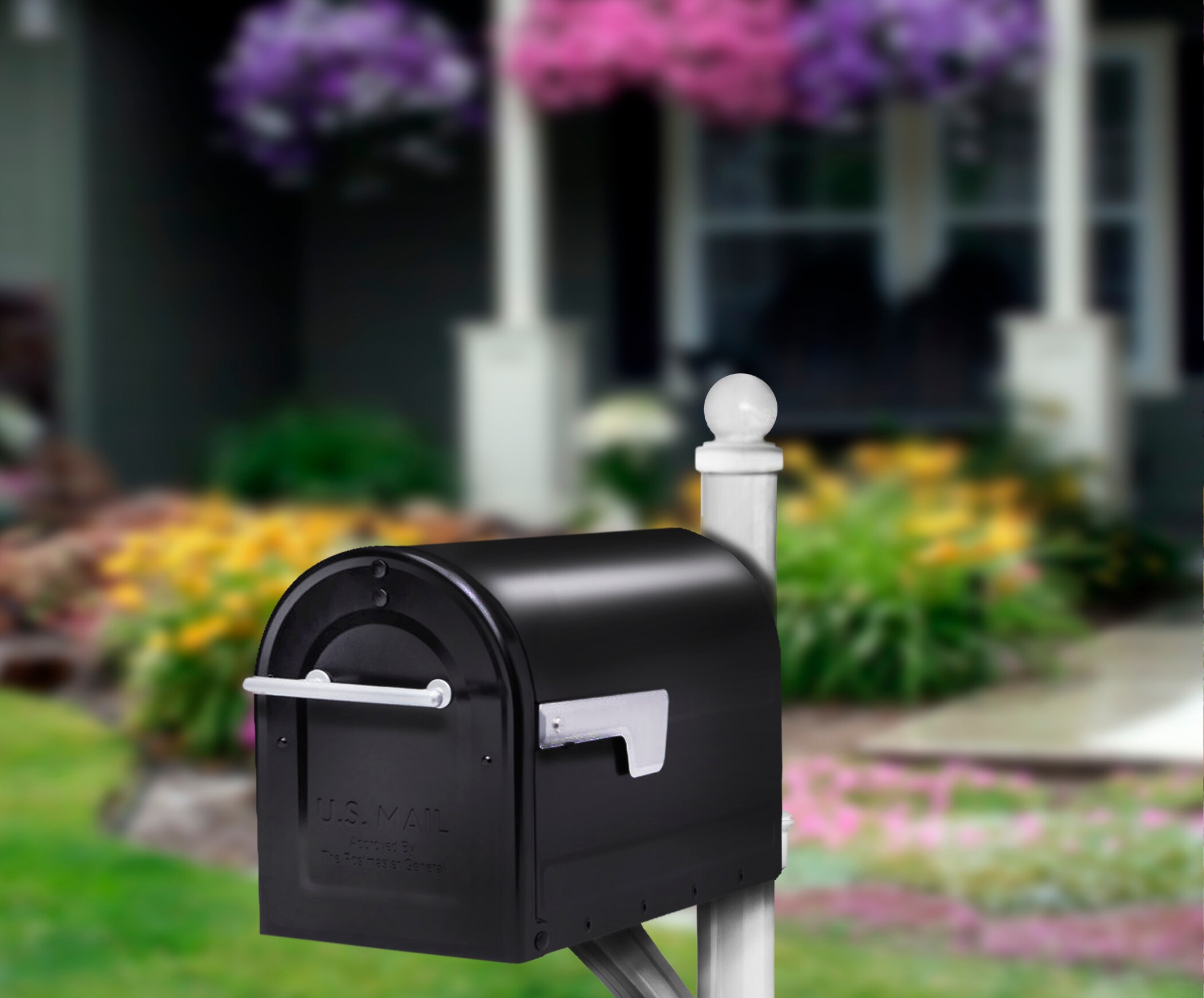 Architectural Mailboxes Boulder Metal Large Mailbox Black - Image 9