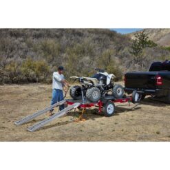 HAUL-MASTER 1000 lb. Capacity, 9 in. x 72 in. Steel Loading Ramps, Set of 2