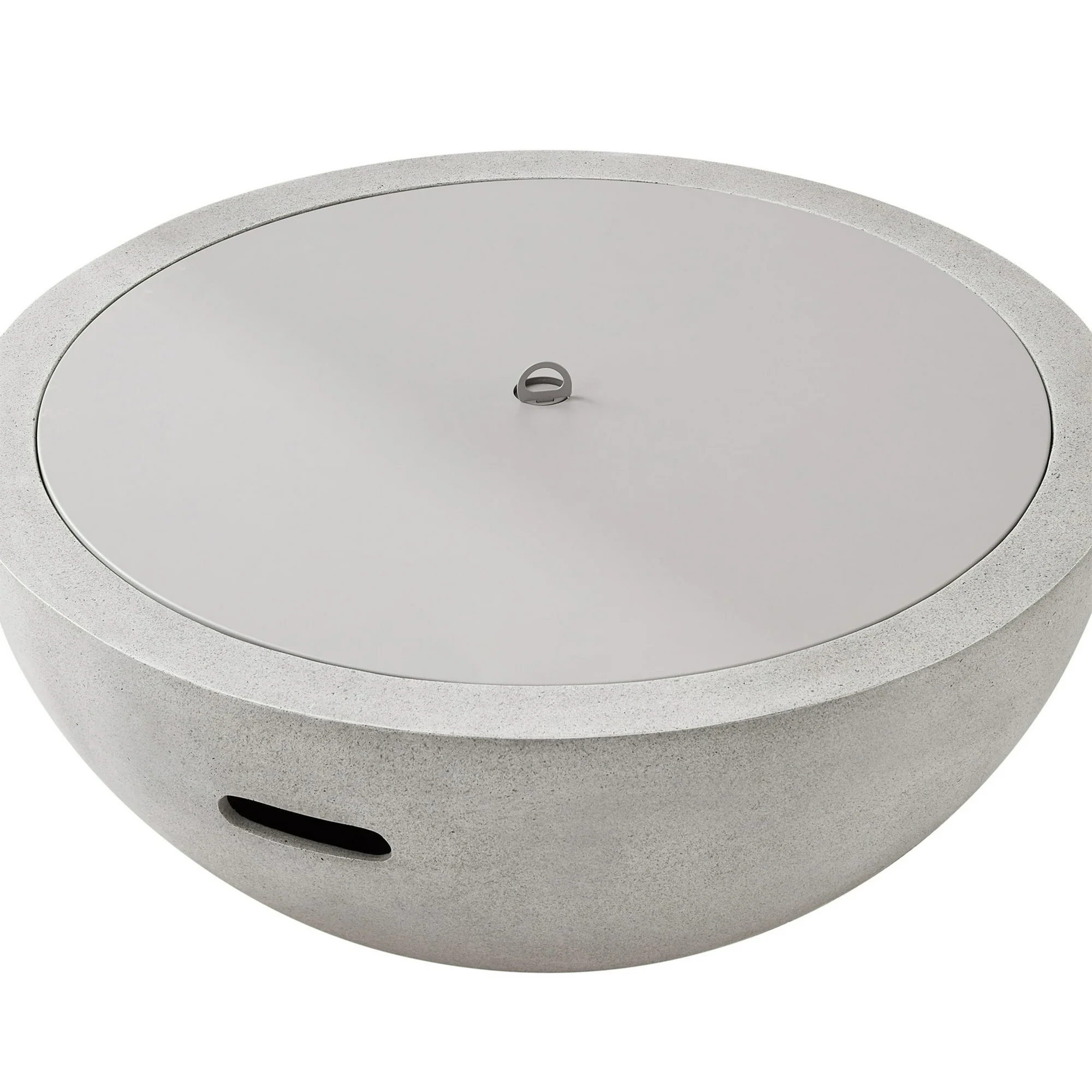 Better Homes & Gardens 36" Round 65,000 BTU Propane Faux Concrete Finish Fire Pit with Tank Hideaway