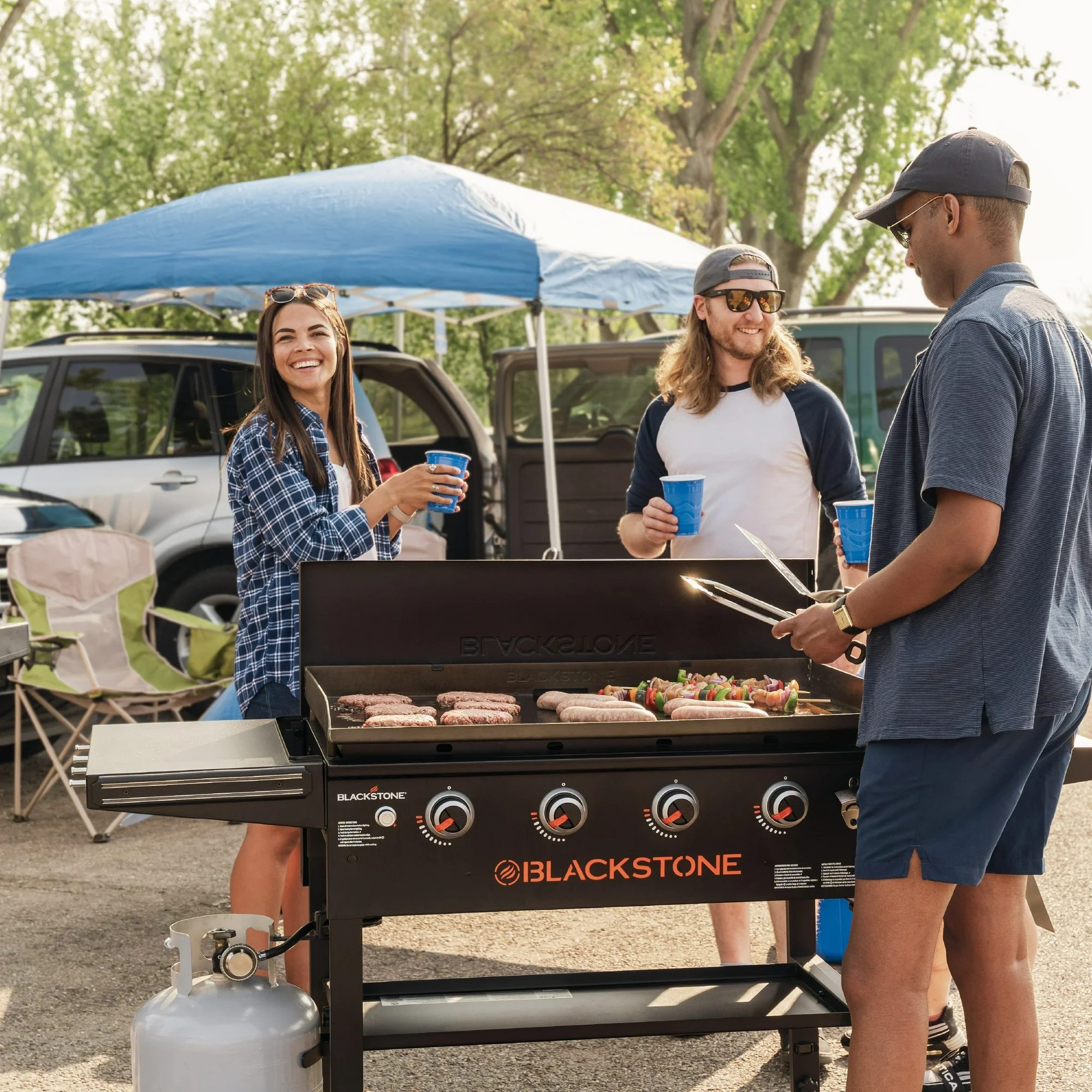 Blackstone Original 4-Burner 36" Propane Omnivore Griddle with Hard Cover - Image 12