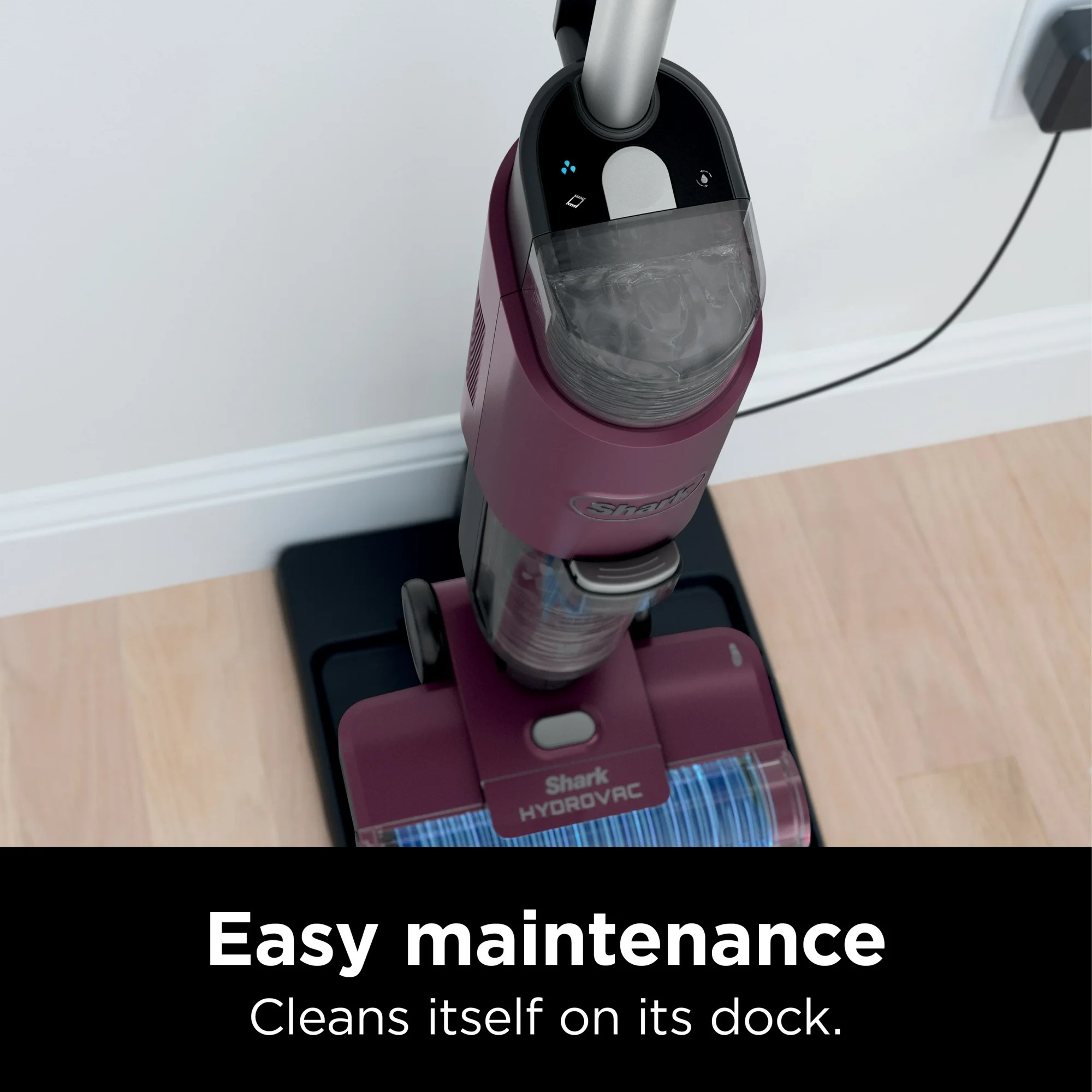 Shark HydroVac 3in1 Vacuum, Mop & Self-Cleaning Corded System, with Antimicrobial Brushroll* & Multi-Surface Cleaning Solution, WD100