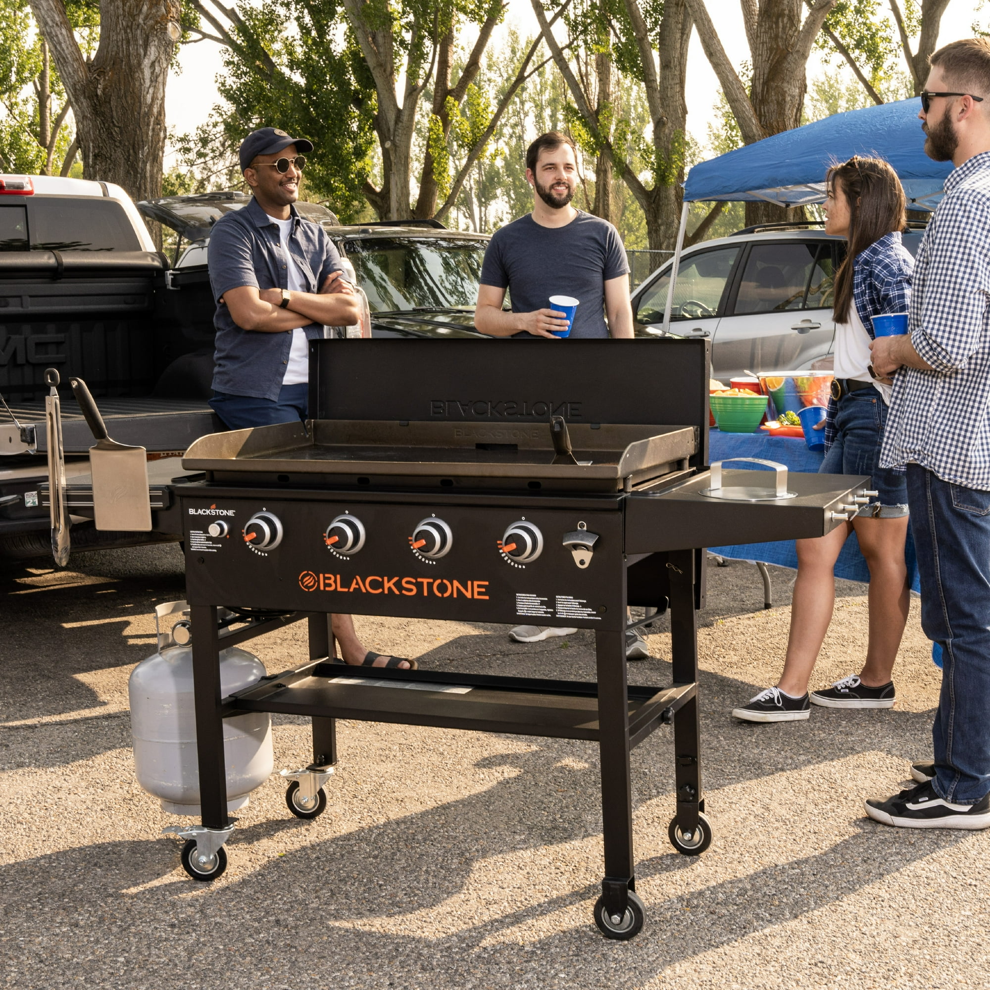 Blackstone Original 4-Burner 36" Propane Omnivore Griddle with Hard Cover - Image 2