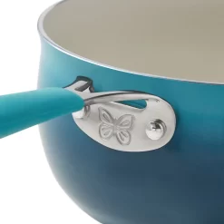The Pioneer Woman 25-Piece Ceramic Nonstick Aluminum Cookware Set, Ombre Teal