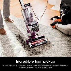 Shark Stratos Upright Vacuum with DuoClean PowerFins HairPro, Self-Cleaning Brushroll, Odor Neutralizer Technology, AZ3000