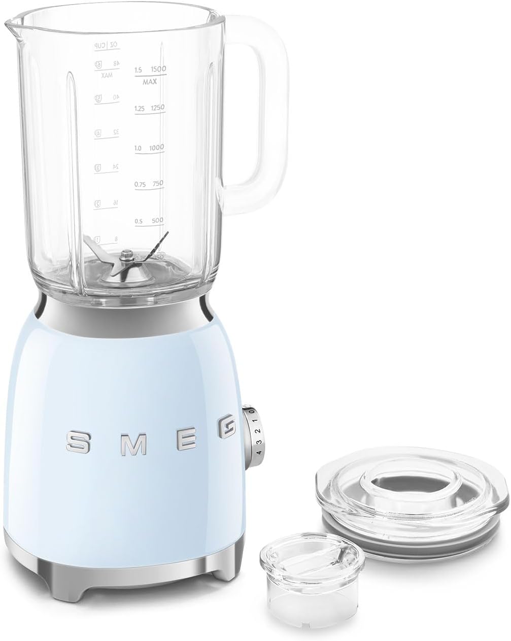 SMEG 50's Retro Style Countertop Blender, Pastel Blue