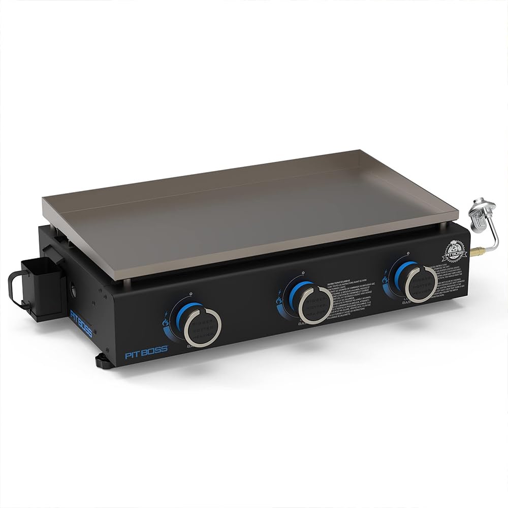 Pit Boss 10961 3-Burner Tabletop Gas Griddle, Black