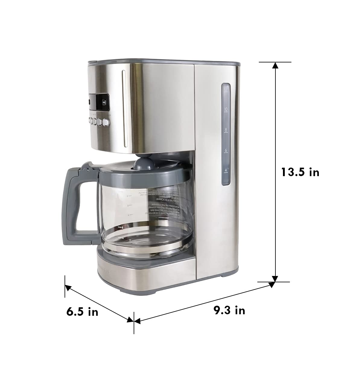 Kenmore 00840706 12-Cup Programmable Aroma Control Coffee Maker, 6.34, Stainless Steel