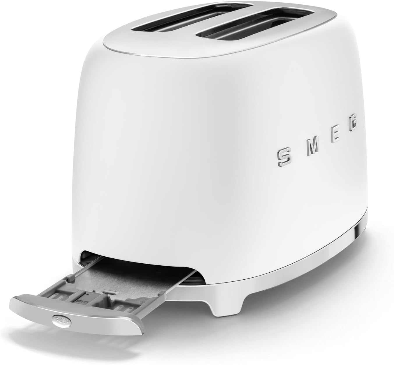 SMEG 50's Retro Style 2 Slice Toaster, White