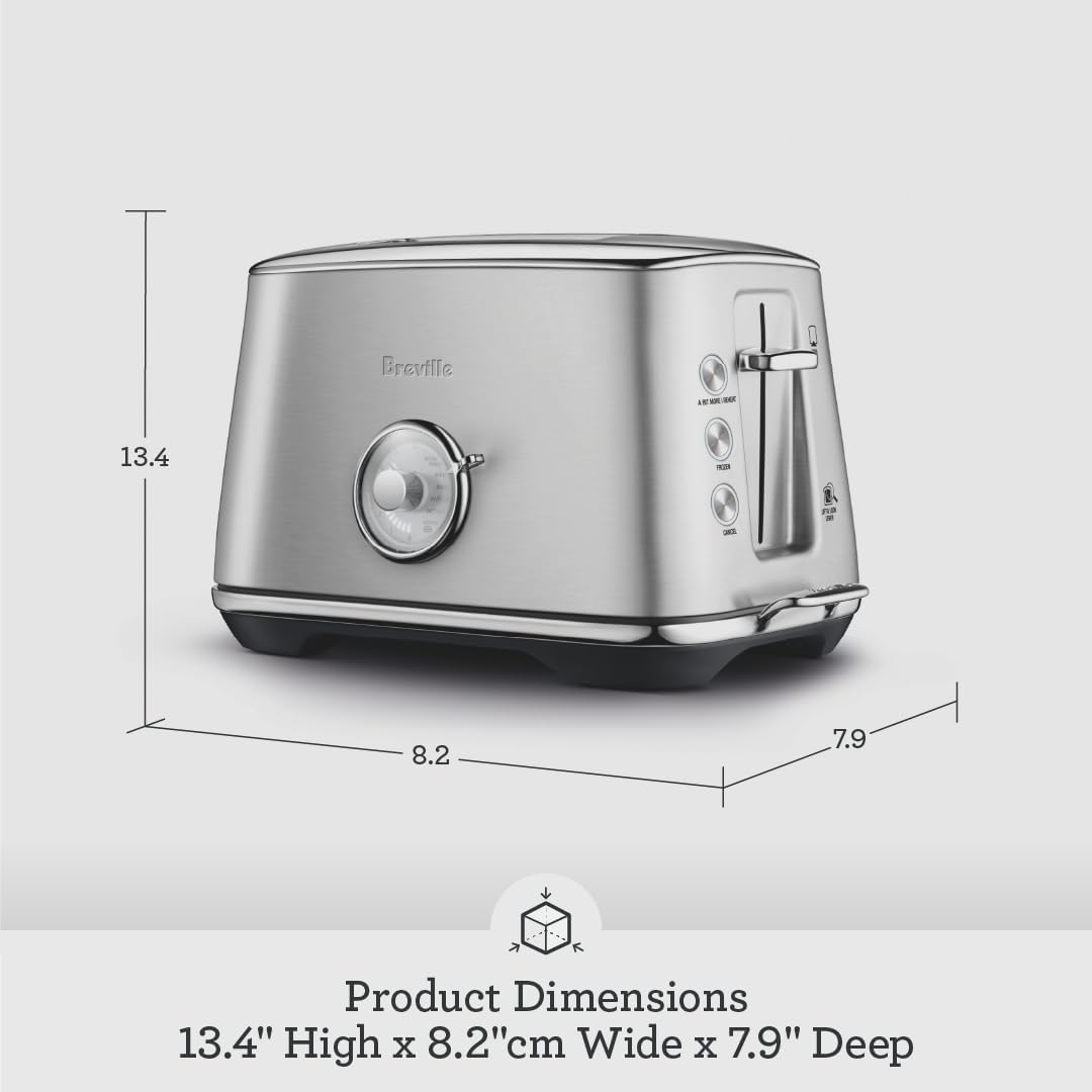 Breville Luxe Toaster 2 Slice BTA735BTR, Black Truffle