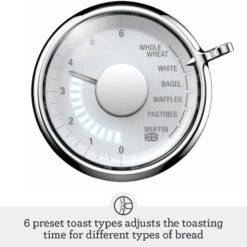 Breville Luxe Toaster 2 Slice BTA735BSS, Brushed Stainless Steel