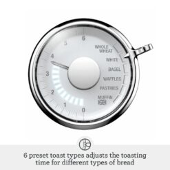 Breville 2 Slice Luxe Toaster BTA735OYS, Oyster Shell