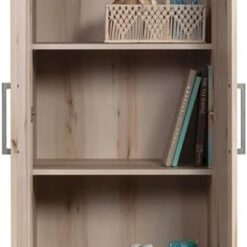 Sauder HomePlus Two Door Storage Cabinet/Pantry Cabinet, Pacific Maple Finish