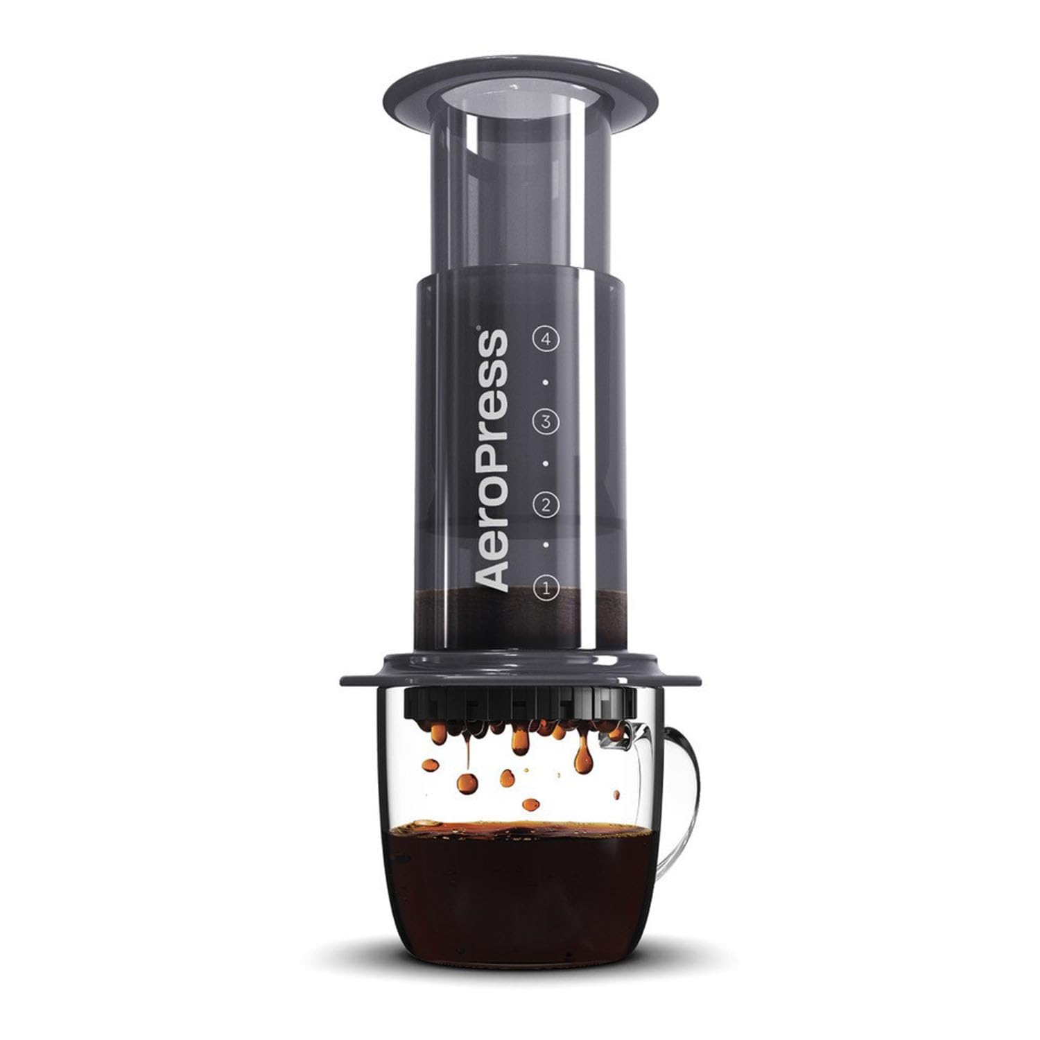 AeroPress Original Coffee and Espresso-style Maker, Barista Level Portable Coffee Maker with Chamber, Plunger, & Filters