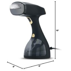 Electrolux Steamer for Clothes, 1500 Watt Portable Handheld Fabric and Garment Steamer with Lint Remover & Fabric Brush, Black