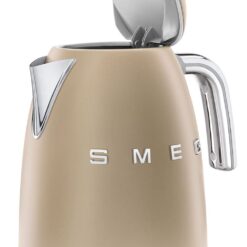 SMEG 50's Retro Style Electric Water Kettle with Automatic Shutoff, Removable Base, and Water Indicator, KLF03CHMUS, Matte Campagne