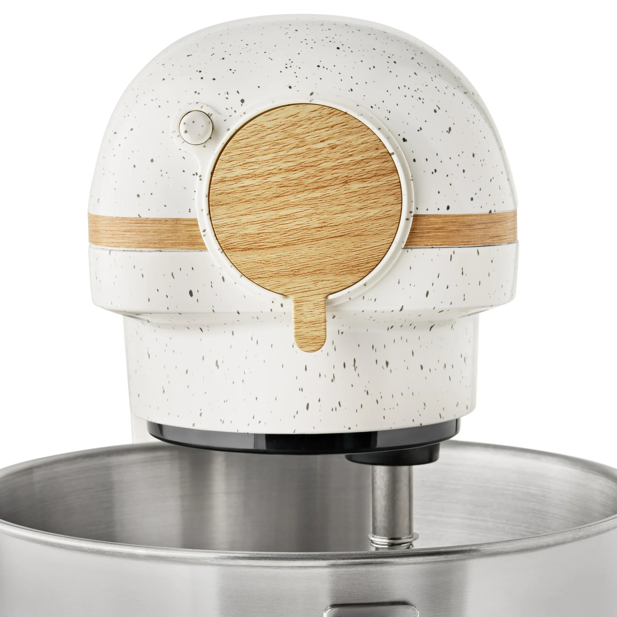 The Pioneer Woman 5 Quart 600W 6-Speed Professional Stand Mixer with Beater, Dough Hook and Whisk-Linen Speckle