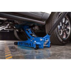DAYTONA 3 ton Low-Profile Professional Floor Jack with RAPID PUMP, Blue
