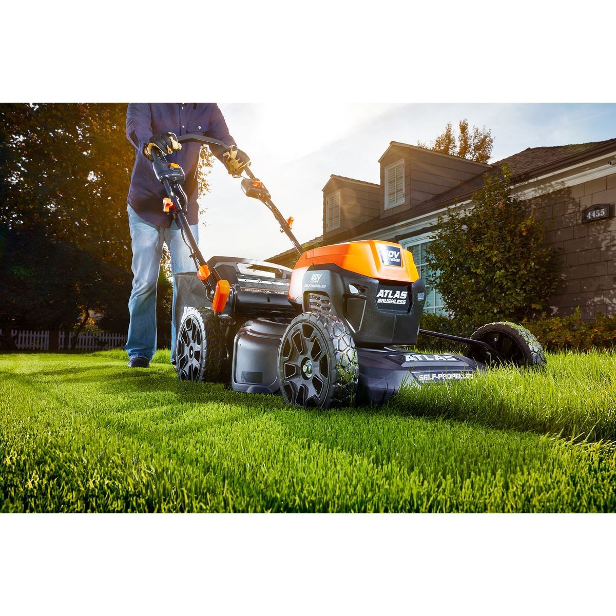 ATLAS 80V Brushless Cordless 21 In. Self-Propelled Lawn Mower - Tool Only